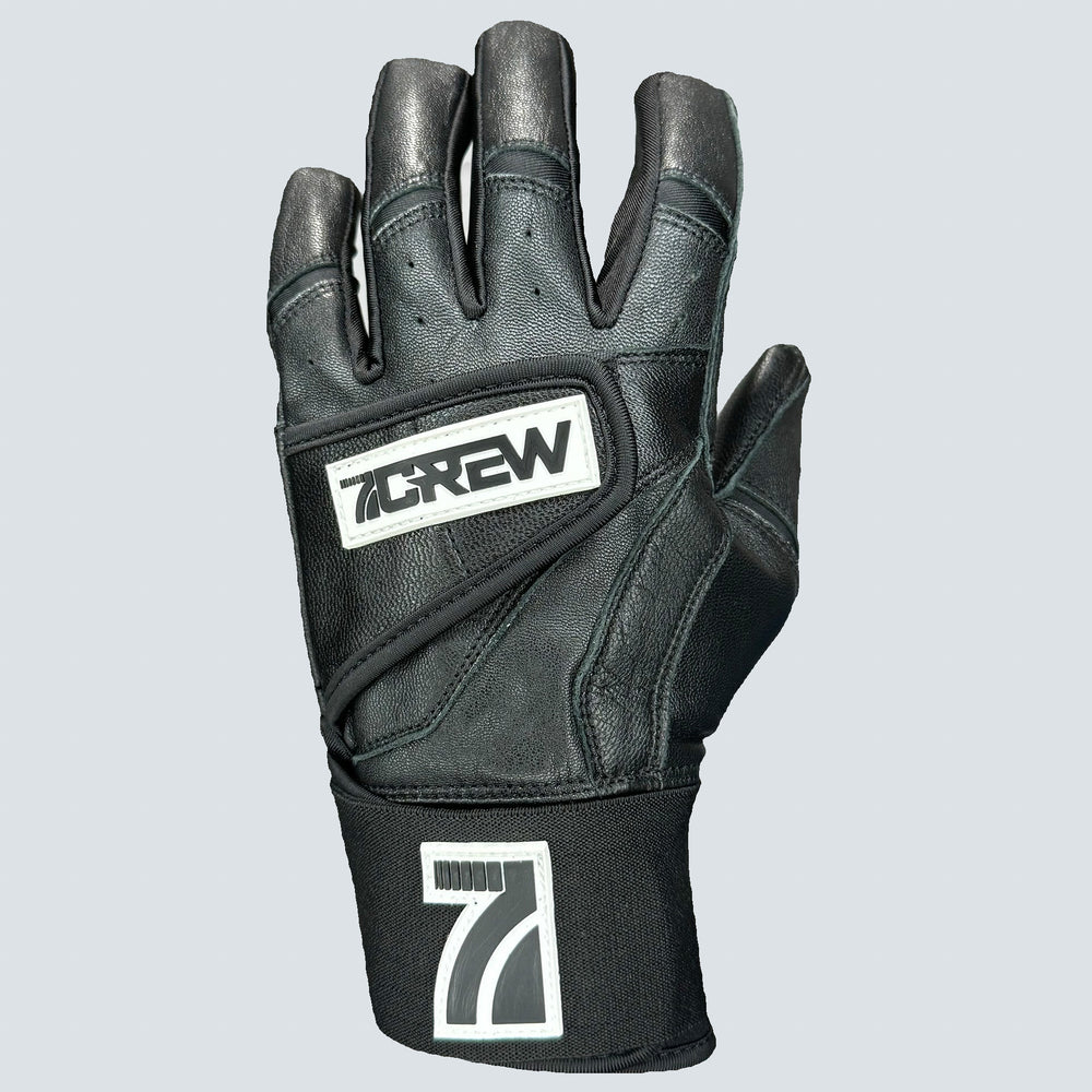 Black Long Cuff Batting Gloves