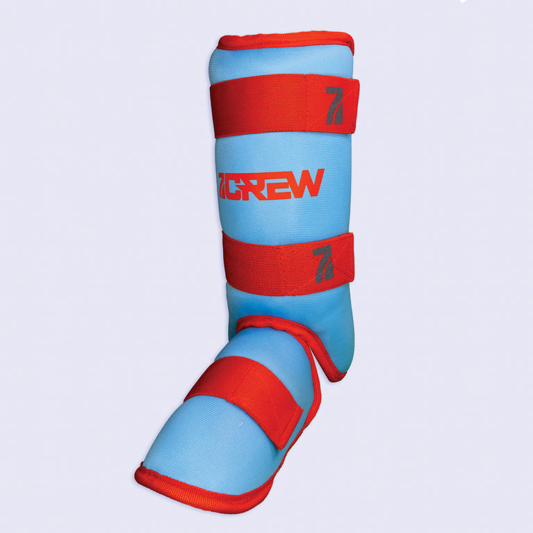 Baby Blue / Red Series Leg Guard