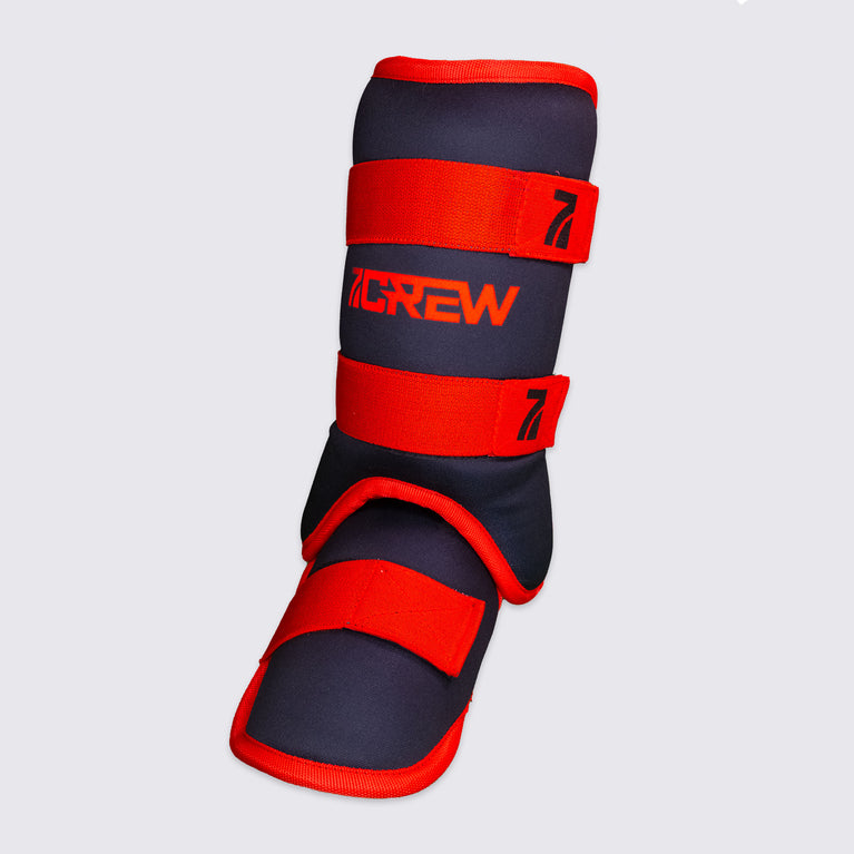 Black / Red Premium Pro Leg & Ankle Guards