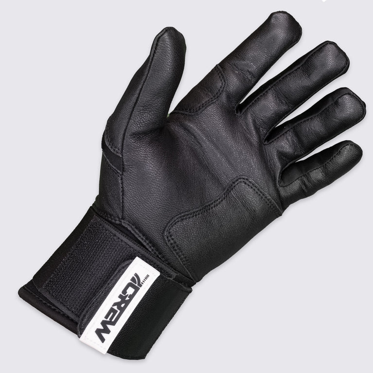 Black Long Cuff Batting Gloves